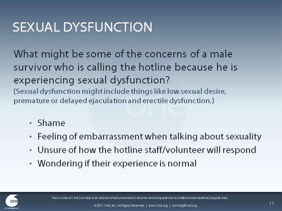 Working With Male Survivors