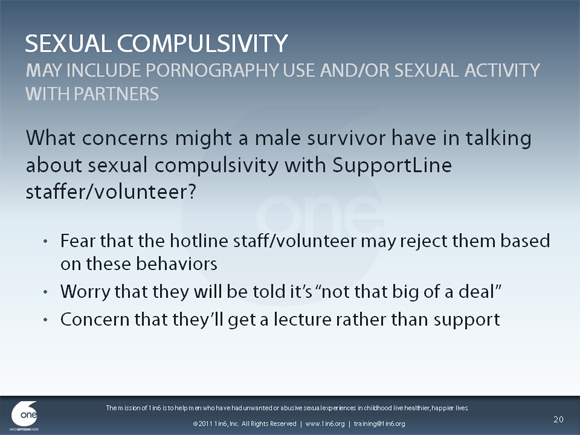 Working With Male Survivors