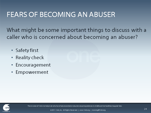 Working With Male Survivors