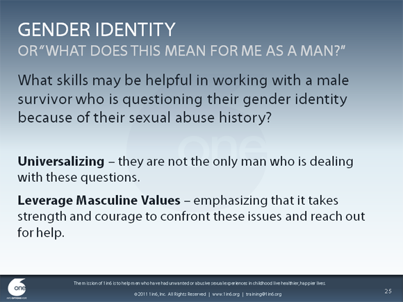 Working With Male Survivors