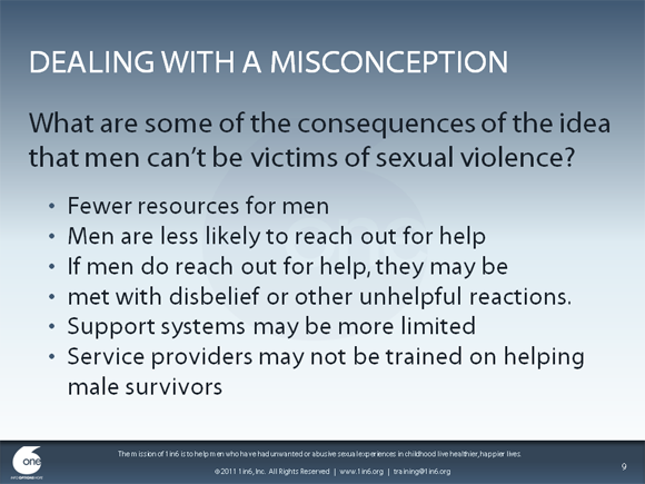 Working With Male Survivors